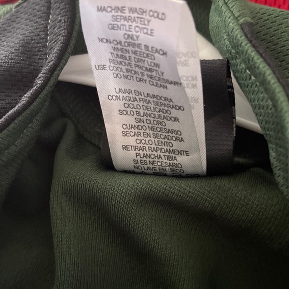 NFL Team Apparel New York Jets Quarter Zip Sweatshirt Youth Large - Picture 5 of 10